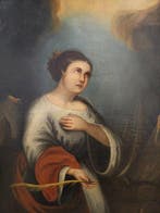 Escuela Sevillana (XVII) - Santa Cecilia