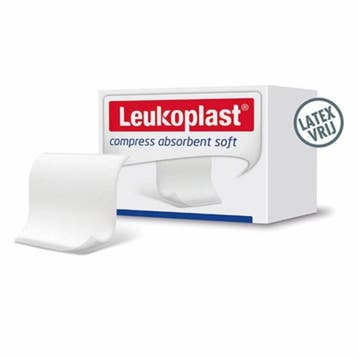 Leukoplast compress absorbent soft - steriel - 10 x 10 cm -, Verzenden, Nieuw