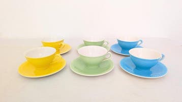 Pagnossin - Richard Ginori - Theeservies (12) - Porselein -, Antiek en Kunst