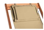 Ligstoel Crème Acaciahout 94x60x94cm (Stoelen), Verzenden, Nieuw