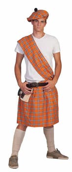 Schotse Highlander pak man oranje, Ophalen of Verzenden, Nieuw