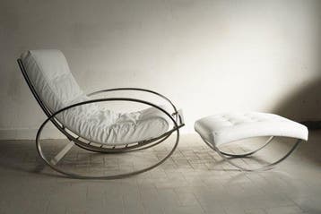 Selig - Renato Zevi - Fauteuil (2) - ellips - Leder,