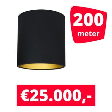 LED Railverlichting Lipari Zwart 200 spots + 200M rails