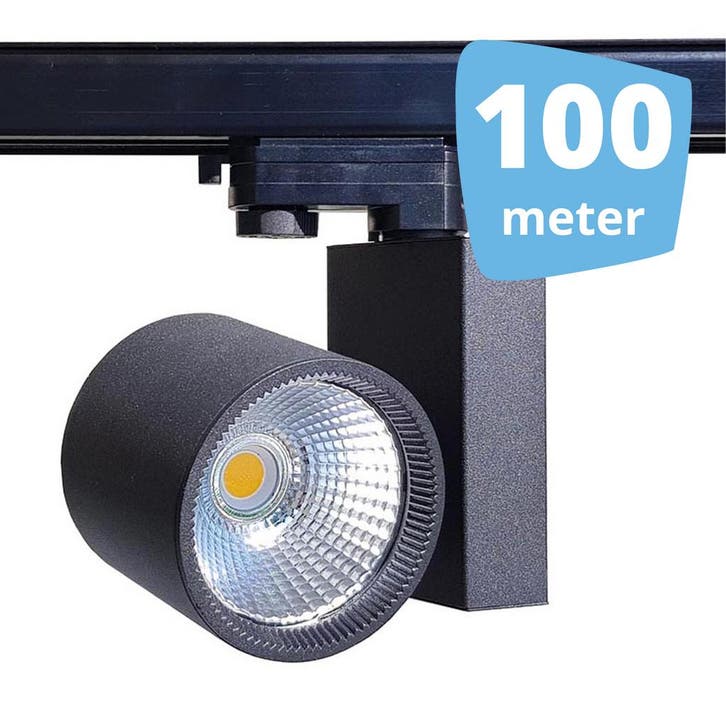 *TIP* 100x 30W LED Track Spot Spirit Zwart 3500K Warmwit +, Zakelijke goederen, Kantoor en Winkelinrichting | Winkel en Inventaris