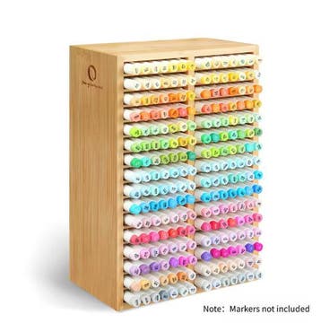 Bamboe Marker Organizer – Houten Stiftenhouder met 18/32 vak, Zakelijke goederen, Verzenden, Nieuw in verpakking