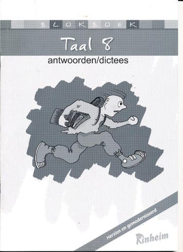 Kinheim Antwoorden Blokboek Dictees Taal 8, Verzenden, Nieuw
