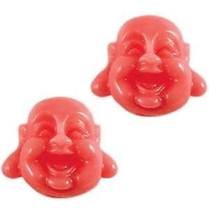 2 x Buddha Kraal Resin 12 mm Coral (Religie bedels, Bedels), Ophalen of Verzenden, Nieuw, Kraal