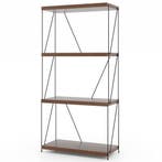 LIVSK Multifunctionele Boekenkast - Duurzaam Metaal en Houtc, Boeken, Verzenden, Nieuw