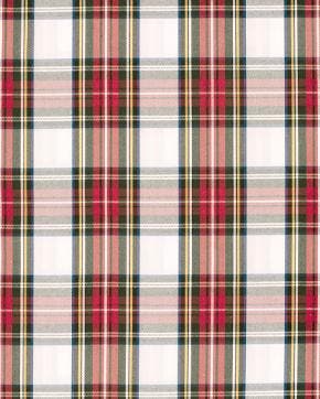 Gabardine Schotse Ruit Gebroken Wit, Nieuw, Wit