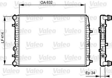 Radiateur o.a: Seat, Skoda, Cordoba (6L2) - Ibiza III (6L1), Ophalen of Verzenden, Nieuw, Skoda