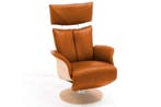 Relaxfauteuil Heesch - relaxfauteuils - Oranje, Nieuw, Stof