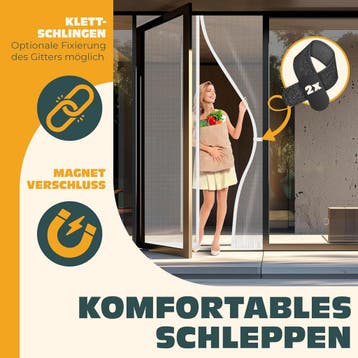 KESSER® Magnetisch deurgordijn - Vliegengordijn - 90x200cm -, Doe-het-zelf en Verbouw, Verzenden, Zo goed als nieuw