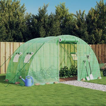 vidaXL Tuinkas met stalen frame 8 m² 4x2x2 m, Verzenden, Nieuw