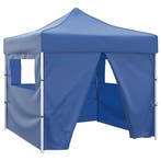 vidaXL Vouwtent met 4 zijwanden 3x3 m blauw, Tuin en Terras, Verzenden, Nieuw