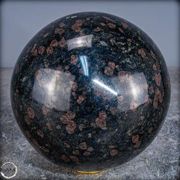 Zeldzame arfvedsoniet, toermalijn & granaat Sphere- 6369.66