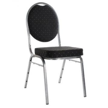 Huur: Stapelbare stackchair stoel kleur zwart, Ophalen of Verzenden