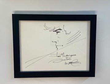 William Vance - 1 Originele tekening met handtekening -, Nieuw
