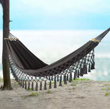 Comfortabele Hangmat Canvas - Tuin Grijs, Bruin, Groen, Verzenden, Nieuw