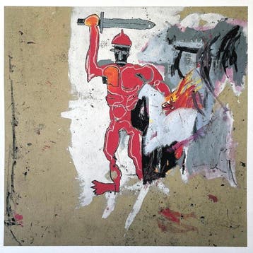 Jean-Michel Basquiat (1960-1988) - Untitled (Red Warrior) -, Antiek en Kunst, Kunst | Tekeningen en Foto's