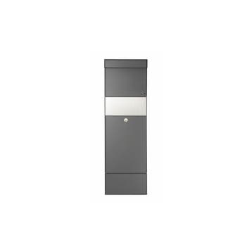 Allux Grundform pakketbrievenbus design staal - antraciet, Verzenden, Nieuw