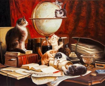 N. Winston (XX-XXI) - Les Chats Savants – Astronomes autour