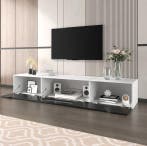 Hoogglans TV-meubel – LED Verlichting en Ruime Opbergruimte, Verzenden, Nieuw