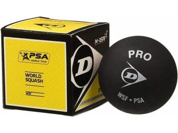Veiling - Dunlop Pro XX - Squash Bal - Zwart, Nieuw