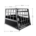 Aluminium hondentransportbox - M, Verzenden, Nieuw