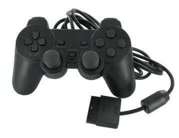 PS2 Controller Wired Zwart (Third Party) (PS2 Accessoires), Spelcomputers en Games, Spelcomputers | Sony PlayStation 2, Ophalen of Verzenden