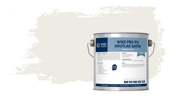 Wixx PRO PU Houtlak Satin RAL 9010 | Zuiver Wit 10L, Wit, Nieuw, Lak, Verzenden