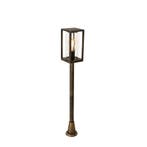 Vintage staande buitenlamp antiek goud 100 cm IP44 -, Tuin en Terras, Buitenverlichting, Verzenden, Nieuw, Aluminium