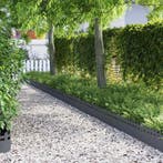 vidaXL Gazonranden 10 pcs Antraciet 103 x 0,05 x 22 cm Staal, Tuin en Terras, Overige Tuin en Terras, Verzenden, Nieuw