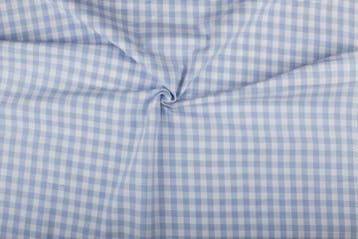 Ruitjesstof blauw wit geruit - 10mm geruit, Blauw, 120 cm of meer, Ophalen of Verzenden, Katoen