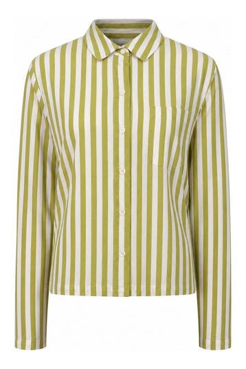 Organic Basics Blouse in maat XXS Groen, Kleding | Dames, Truien en Vesten, Organic Basics, Verzenden, Zo goed als nieuw, Groen