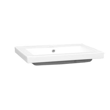 Sani Royal Ceramico Wastafel Keramiek Wit 100x47x5, Nieuw