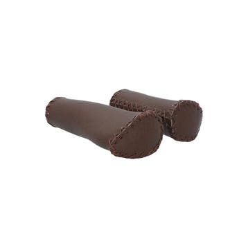 Dresco Handvatten Ergo Leer 135/92mm Bruin, Fietsen en Brommers, Verzenden, Nieuw