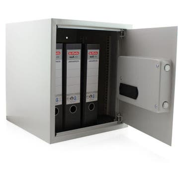 Elektronische Wandkluis - Lichtgrijs - 36x40x36 cm, Huis en Inrichting, Kasten | Lockerkasten, Verzenden, Nieuw
