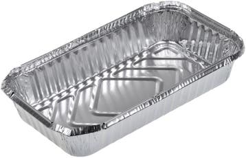 250ml 125L (R9L) Aluminiumbakjes + deksel 100 stuks, Ophalen of Verzenden