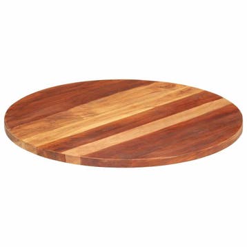vidaXL Tafelblad rond 25-27 mm 70 cm massief acaciahout, Verzenden, Nieuw
