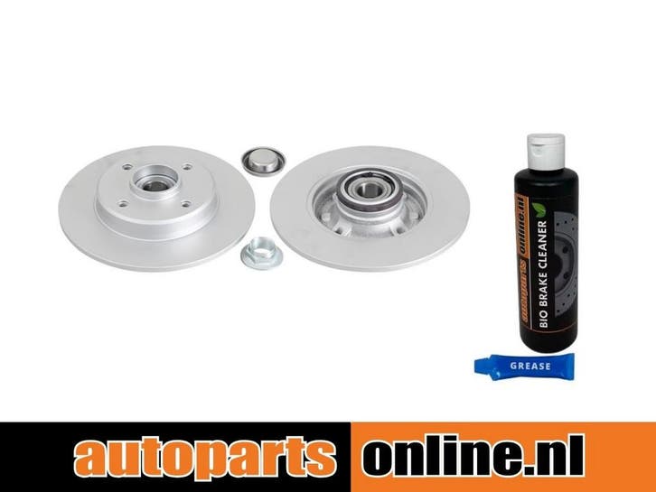 Remschijf + wiellager + abs-ring Citroen Ds3 achterzijde, Auto-onderdelen, Besturing, Nieuw, Verzenden