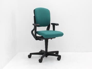Bureaustoel Ahrend 230 - zeegroen - 5-poots zwart - 4-D, Ophalen of Verzenden, Nieuw