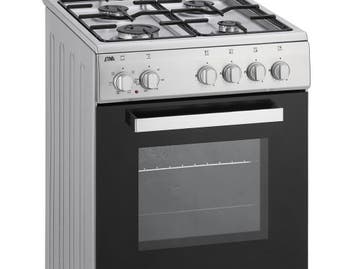 Etna FGV350RVS - Fornuis 50 cm - 4 kookzones 4 ovenstanden -, Verzenden, Zo goed als nieuw