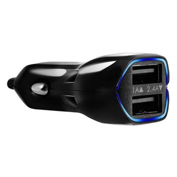 Targus APD503EU Dual USB Autolader – 17W – 12V/24V – 2, Ophalen of Verzenden, Nieuw