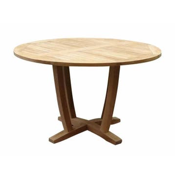 Legand dining tuintafel 120 cm rond teak, Ophalen of Verzenden, Nieuw, Teakhout