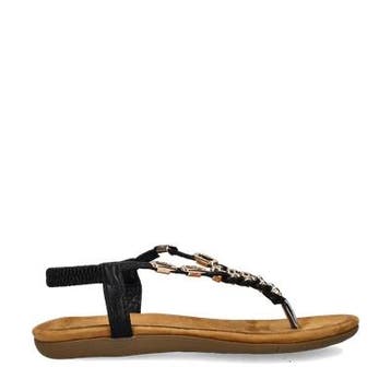 Dolcis sandalen voor dames in het Zwart, Dolcis, Verzenden, Zwart, Nieuw