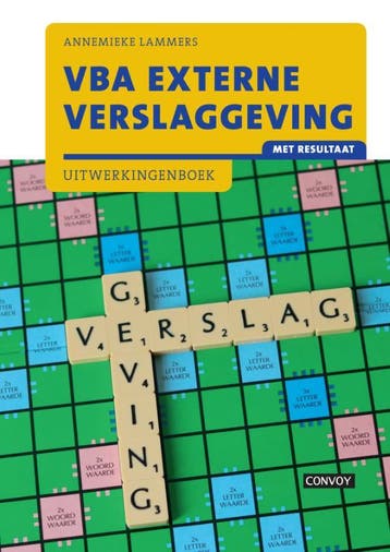 VBA Externe verslaggeving met resultaat 9789463171120, Verzenden, Zo goed als nieuw