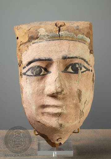 Oude Egypte, late periode Hout Oud-Egyptisch geschilderd