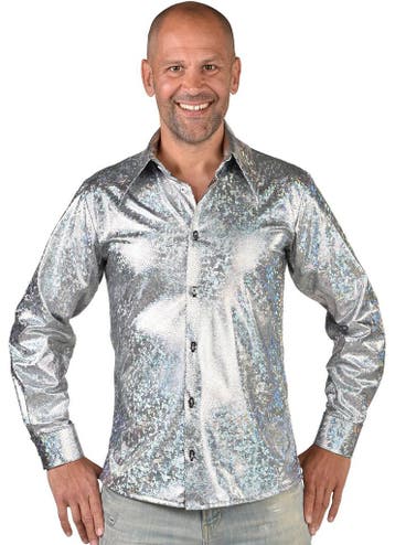 Party Blouse Holografisch Zilver Tyler, Ophalen of Verzenden, Nieuw