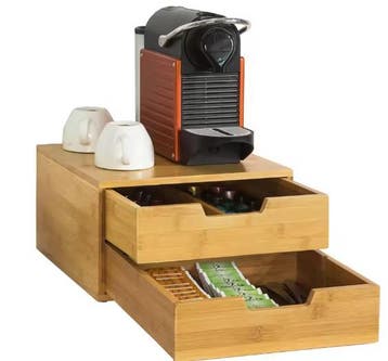 Multifunctionele capsule organizer en theedoos, Verzenden, Nieuw