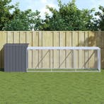 vidaXL Kippenhok met ren 110x405x110 cm gegalvaniseerd staal, Dieren en Toebehoren, Verzenden, Nieuw
